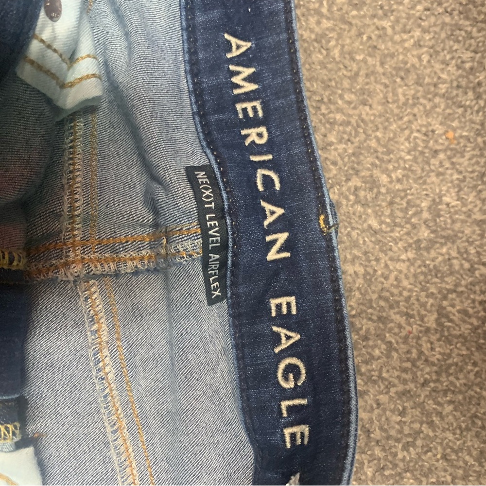 American Eagle Outfitters Blue Straight Jeans Classic Denim - Picture 5 of 8